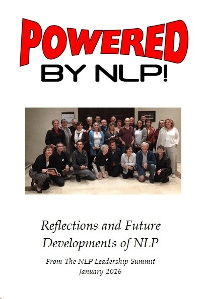 Complete original Powered by NLP book cover, including its photograph and printed credits.