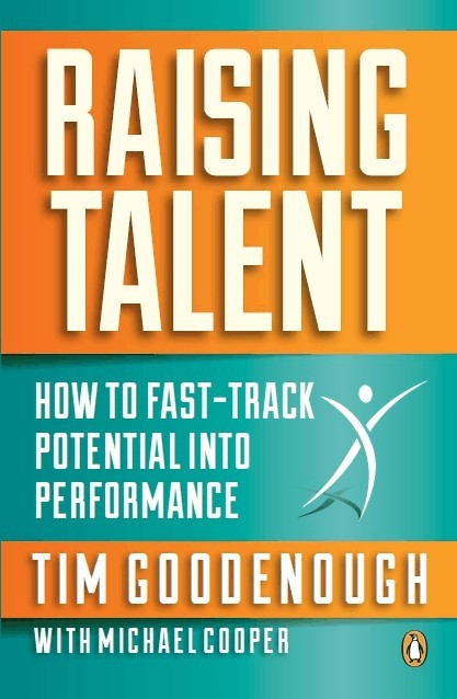 Original Raising Talent book cover by Tim Goodenough with Michael Cooper.