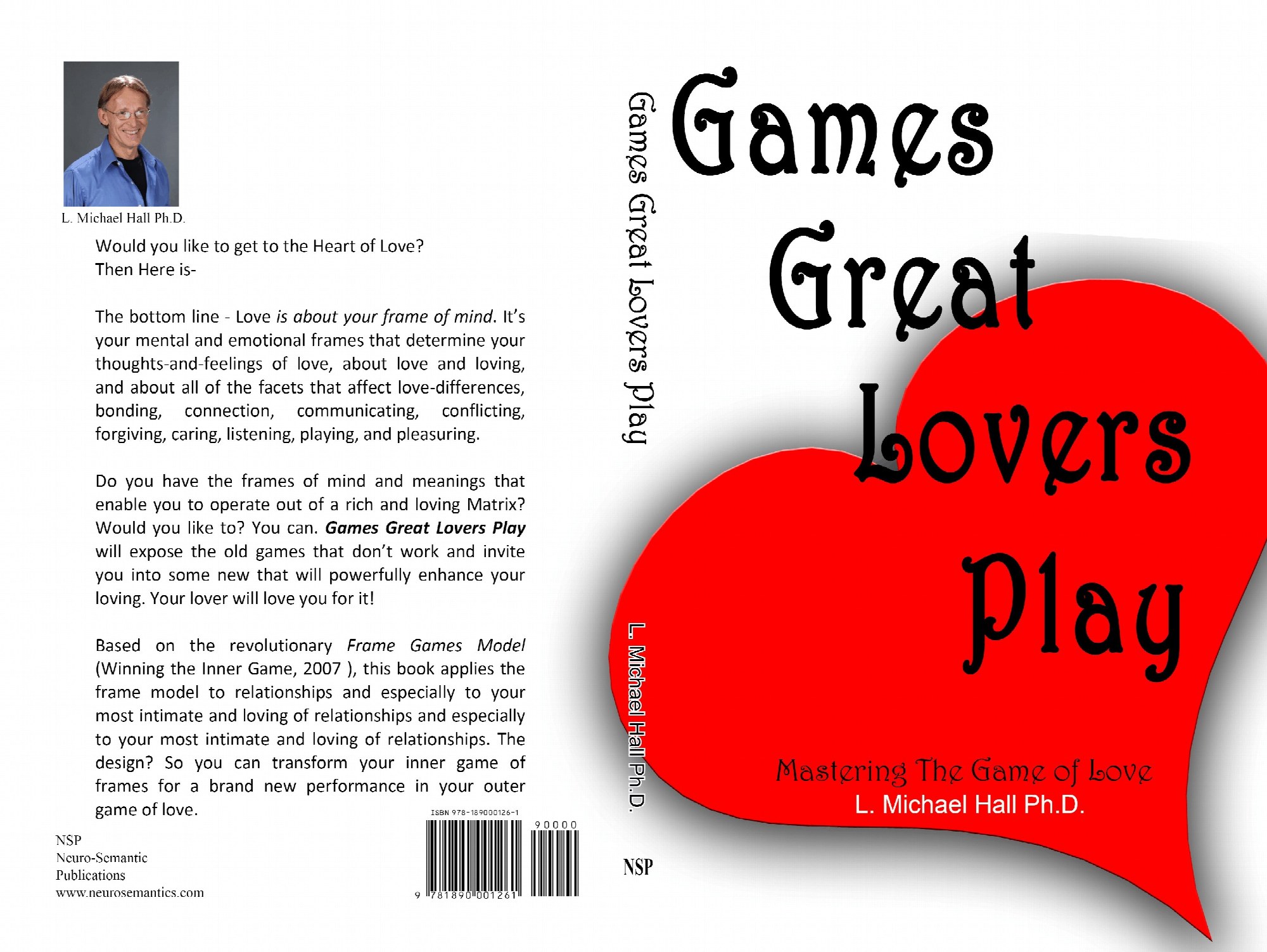 Games Great Lovers Play — original complete book jacket