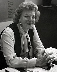 Original black-and-white photograph of Virginia Satir.